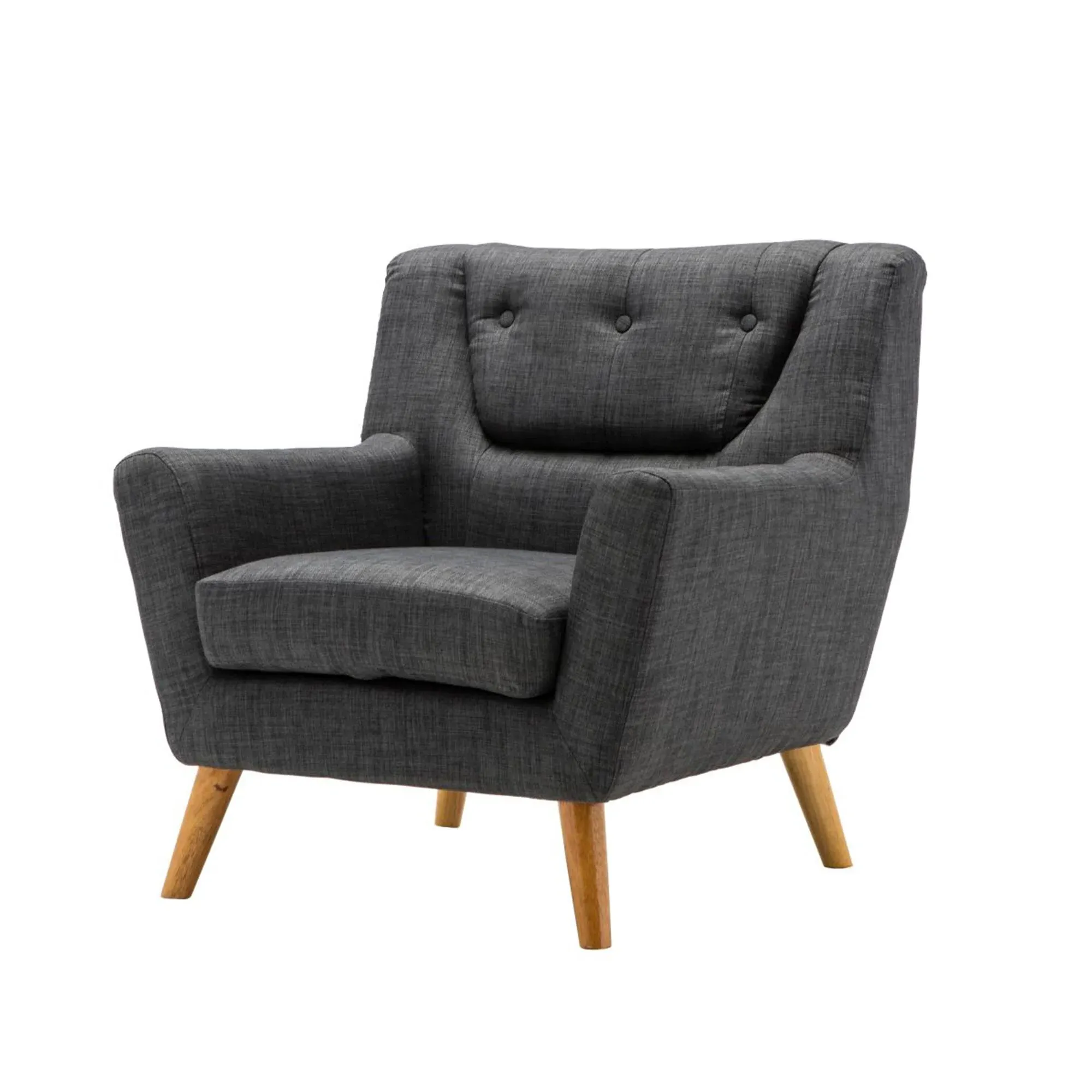 Lambeth Fabric Armchair - Grey