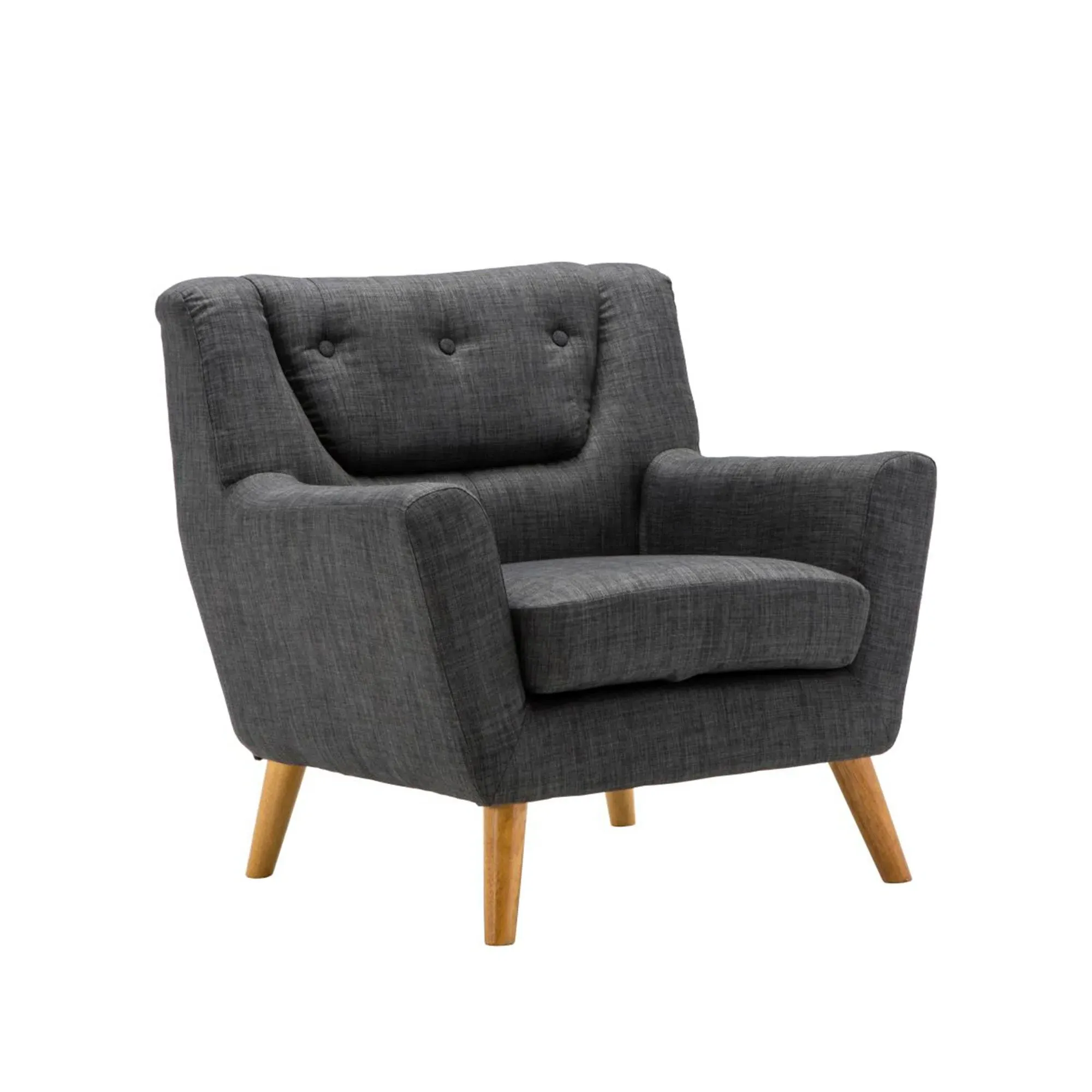 Lambeth Fabric Armchair - Grey