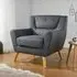 Lambeth Fabric Armchair - Grey