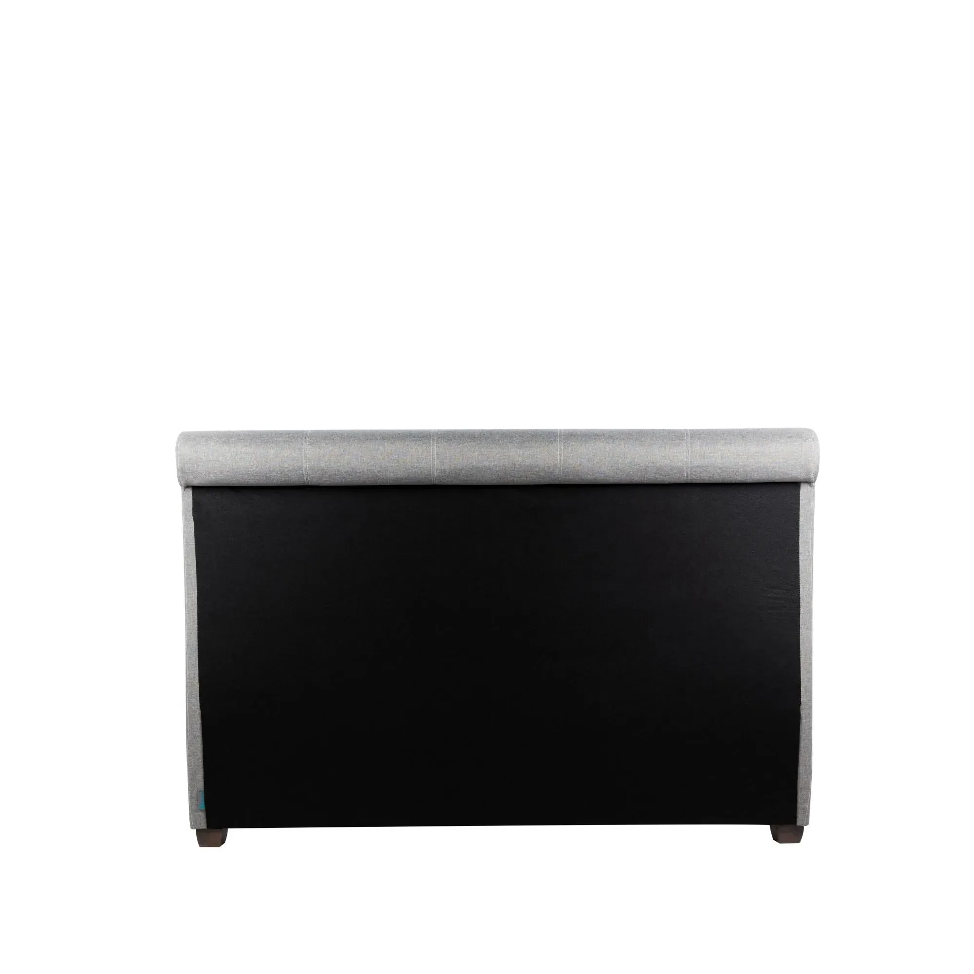 Lancaster Sleigh Bed Frame - Grey, Fabric