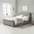 Lancaster Sleigh Bed Frame - Grey, Fabric
