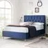 Loxley Ottoman Storage Bed - Blue, Fabric