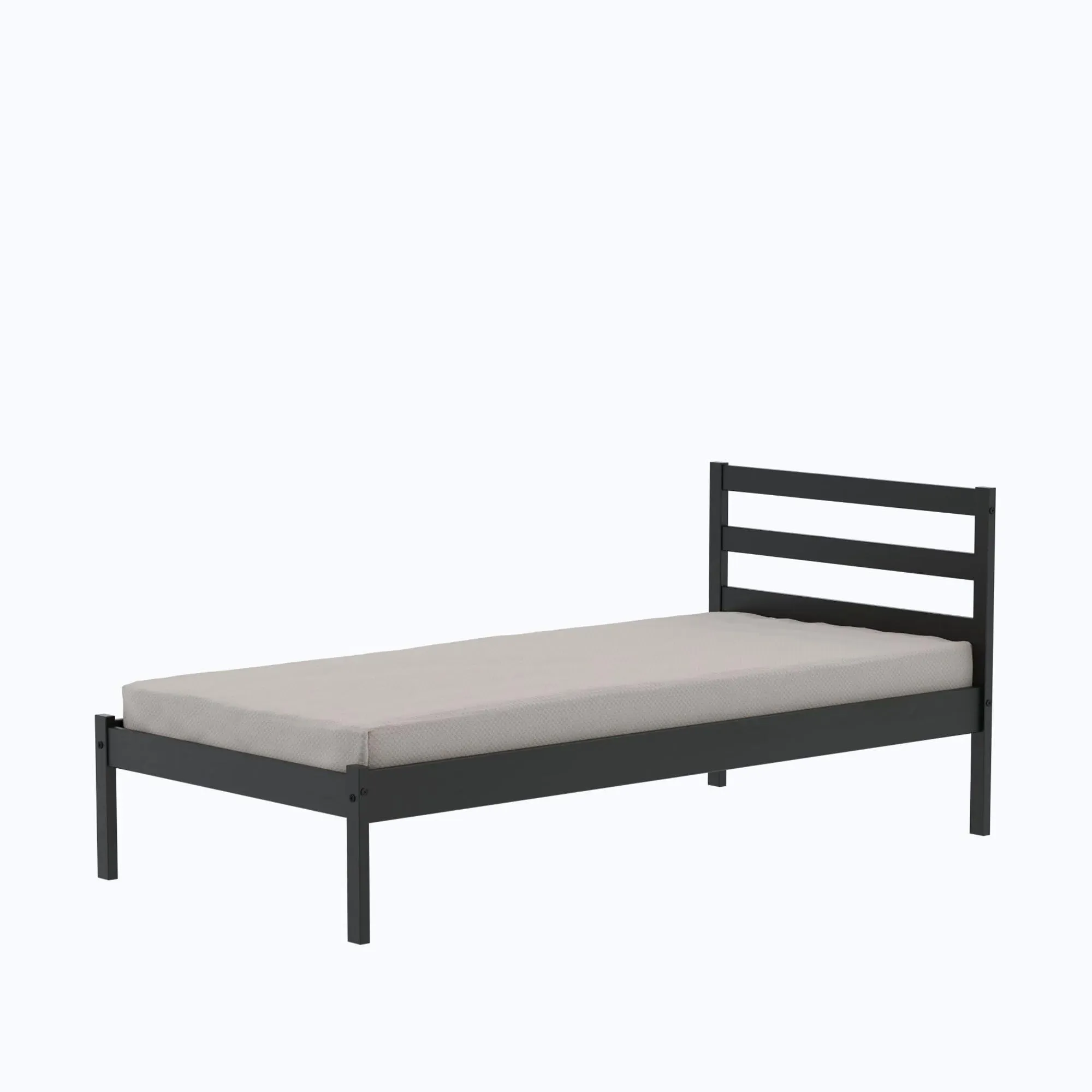 Luka Bed Frame - Black, Wood