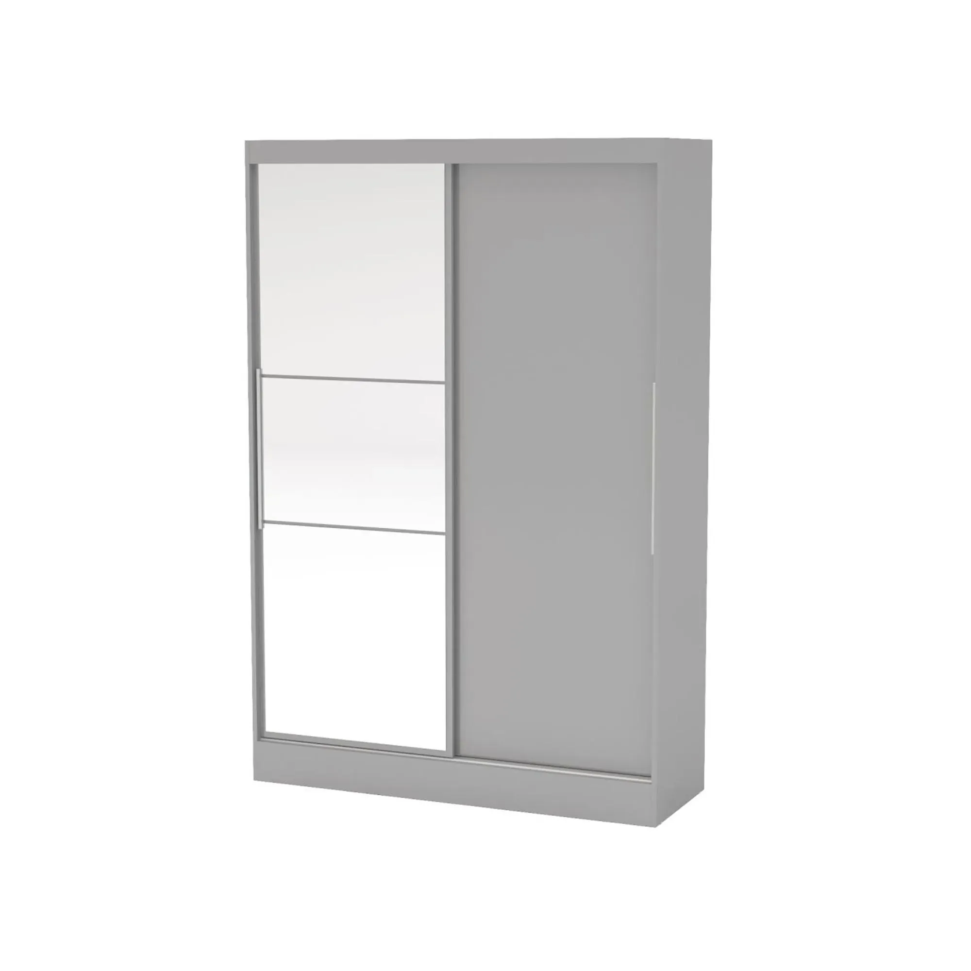 Lynx 2 Door Sliding Mirror Wardrobe - Grey