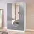 Lynx 4 Door Combi Wardrobe - White, High Gloss