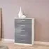 Lynx 5 Drawer Chest - White, High Gloss