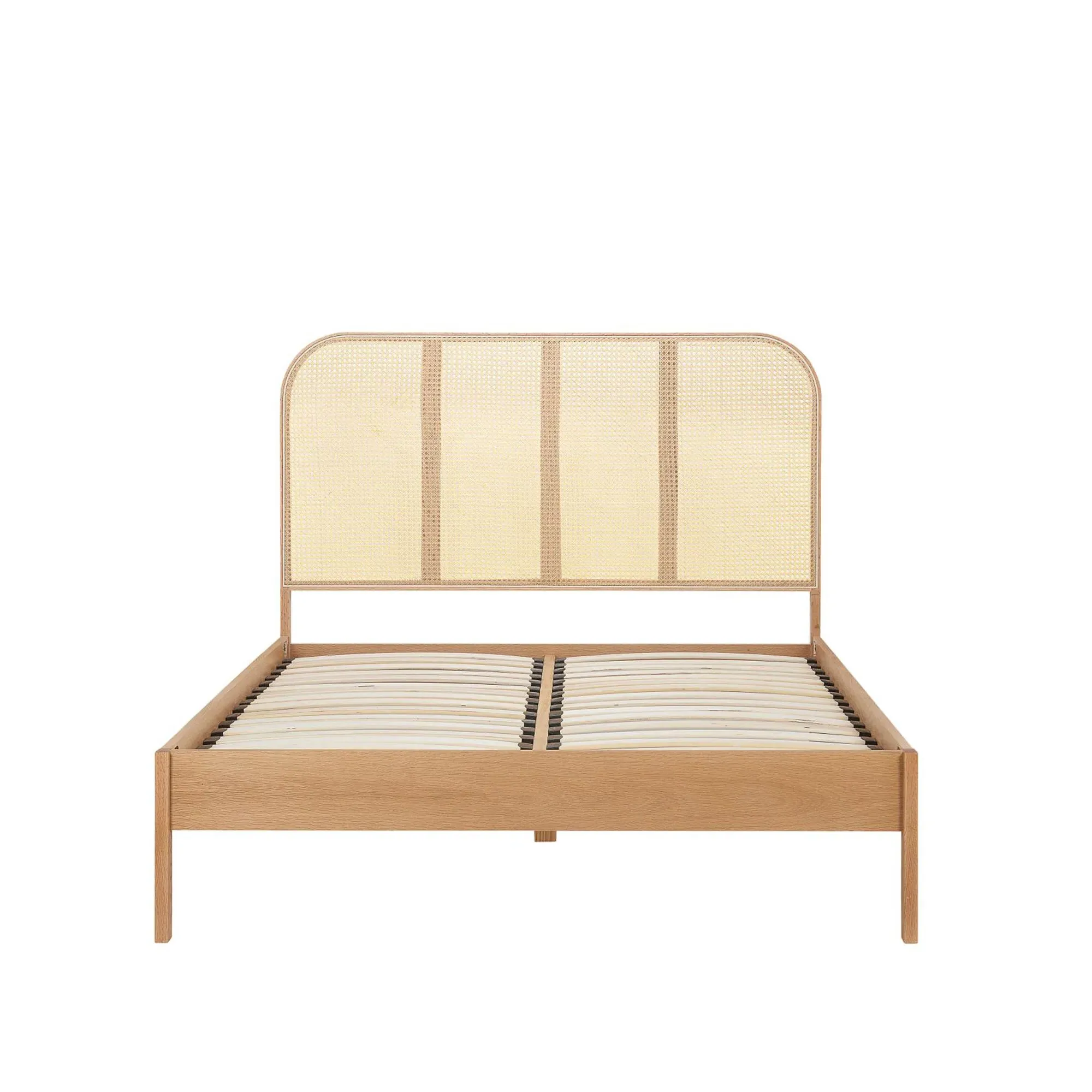 Margot Bed Frame - Oak, Rattan
