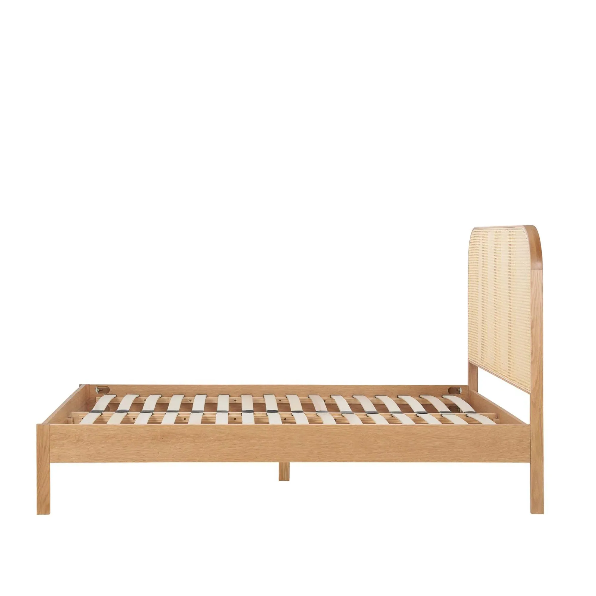 Margot Bed Frame - Oak, Rattan
