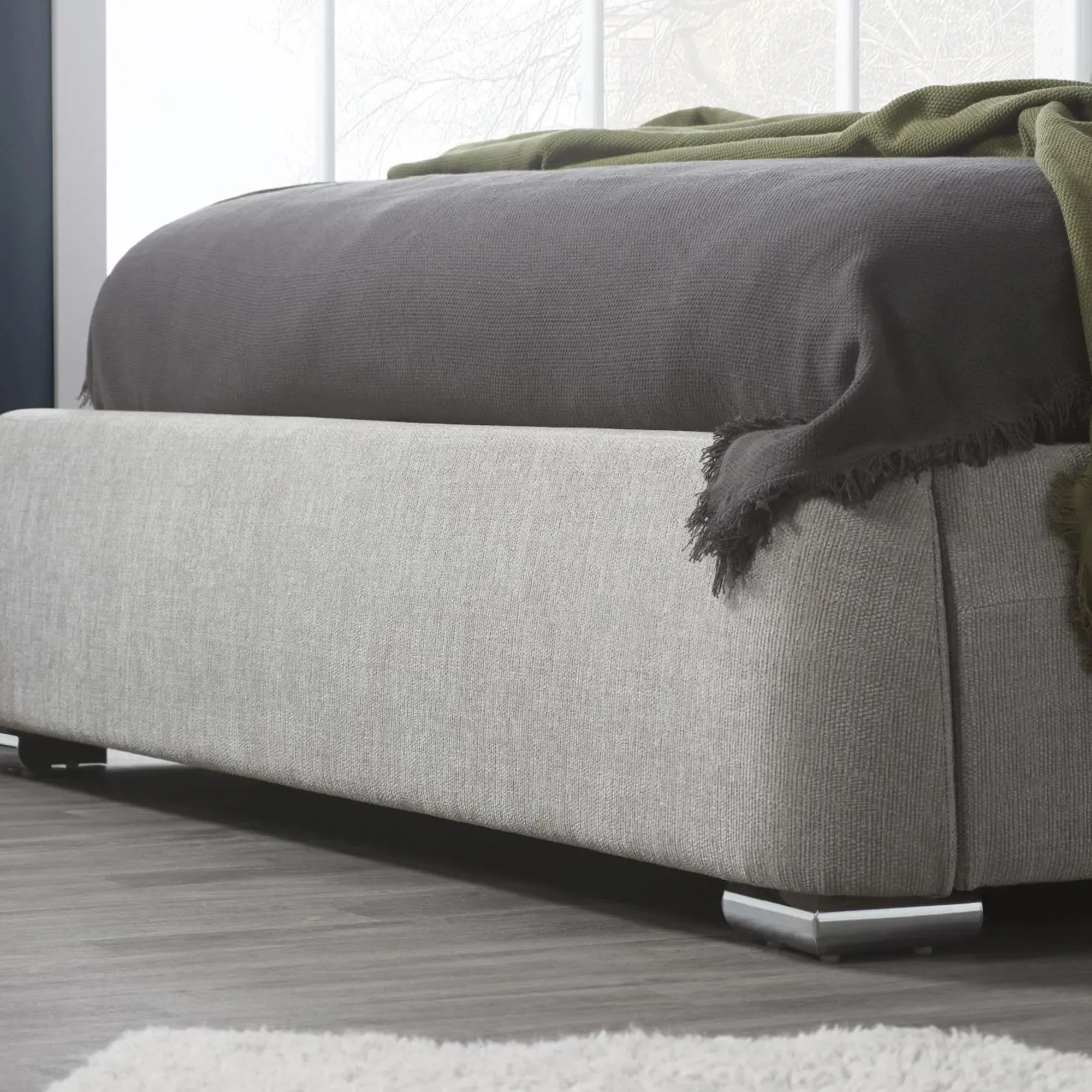 Mayfair Bed Frame - Grey, Fabric