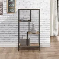 Medium Shelving Unit - Rustic, Wood Effect