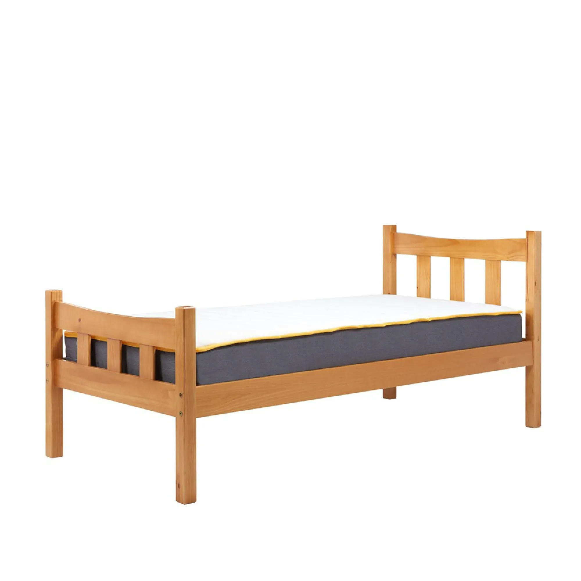 Miami Slatted Bed Frame - Antique Pine