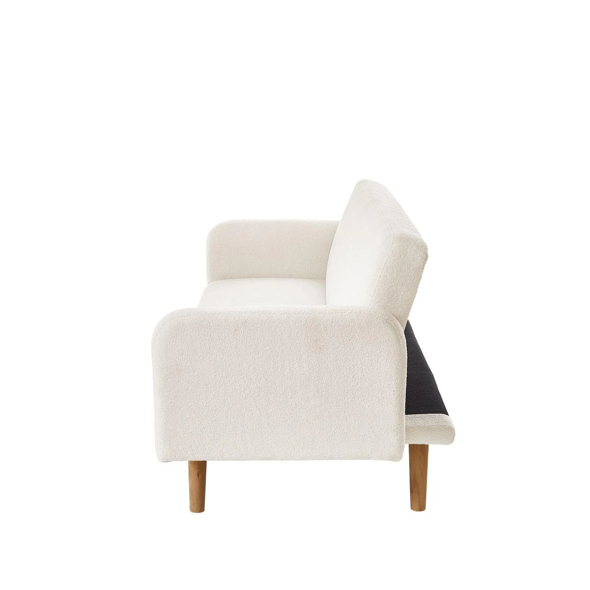 Micah 2-Seater Sofa Bed - White, Fabric