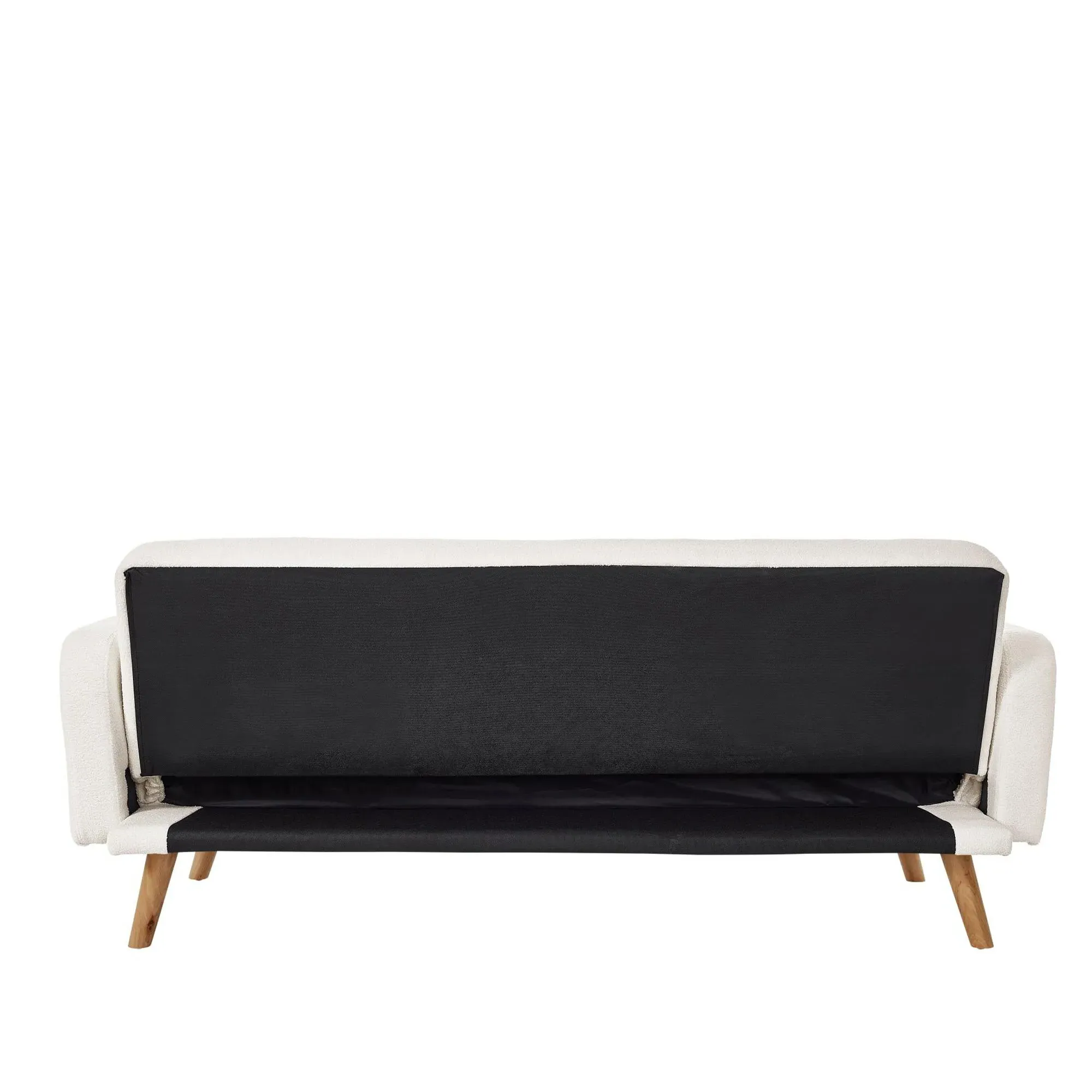 Micah 2-Seater Sofa Bed - White, Fabric