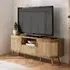 Noah Curved 150cm TV Unit - Natural, Oak