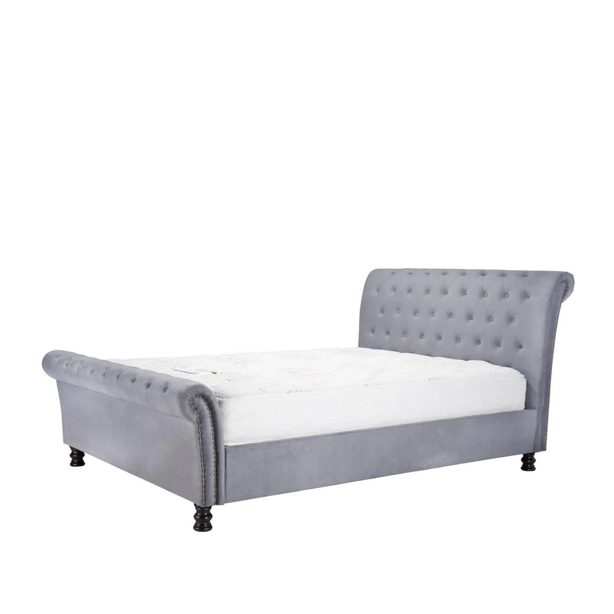 Opulence Fabric Bed - Grey