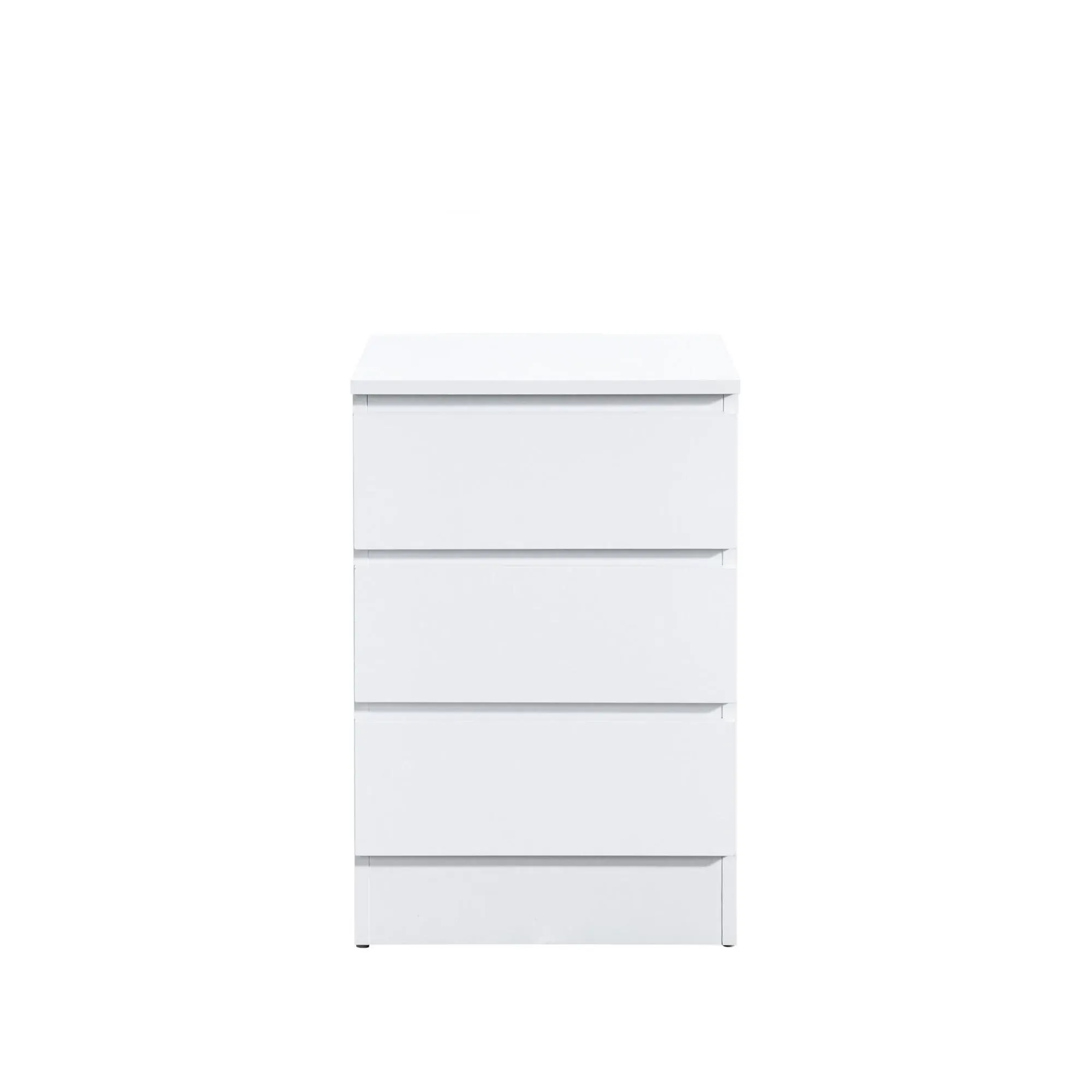 Oslo 3 Drawer Bedside Cabinet - White