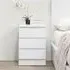 Oslo 3 Drawer Bedside Cabinet - White