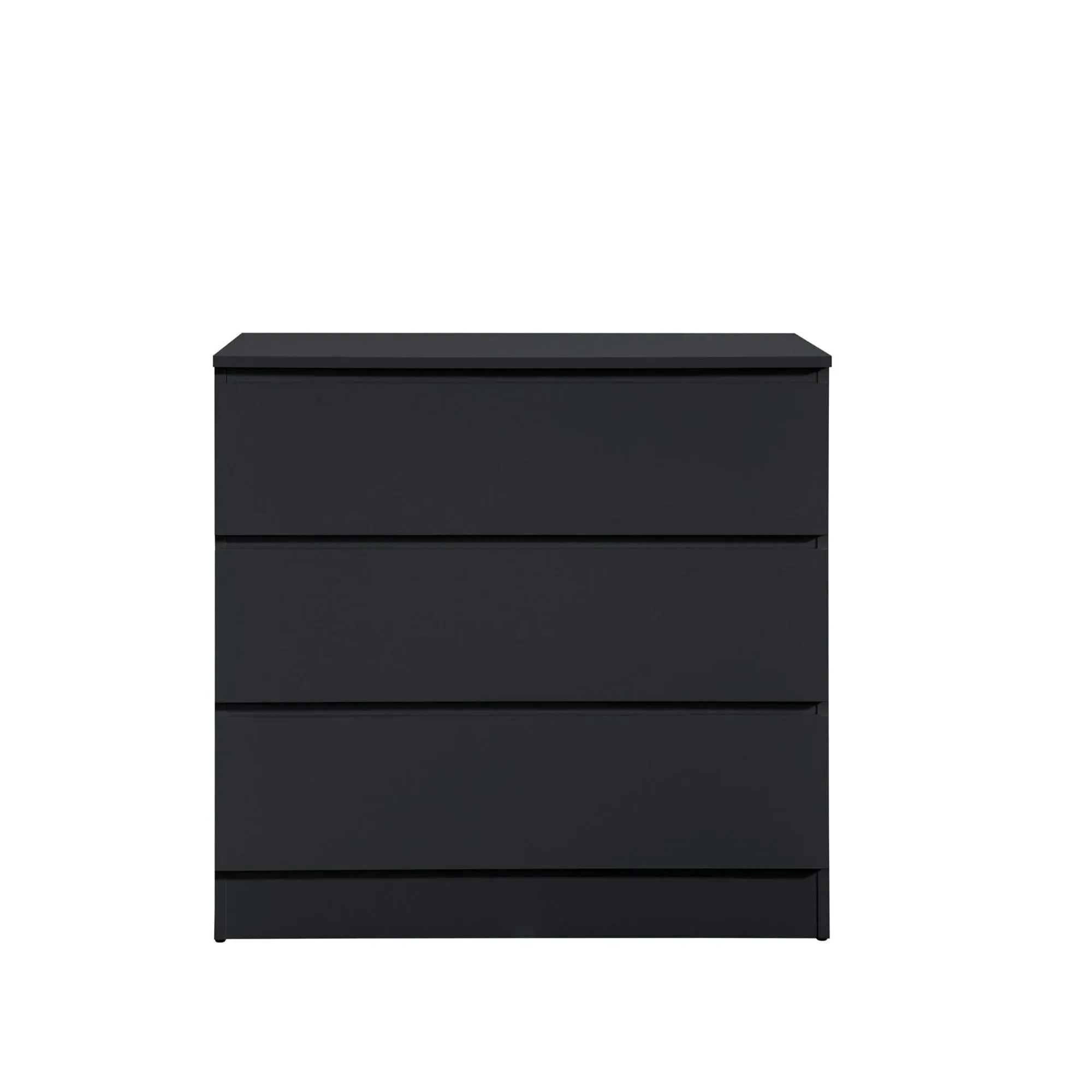 Oslo 3 Drawer Chest - Black