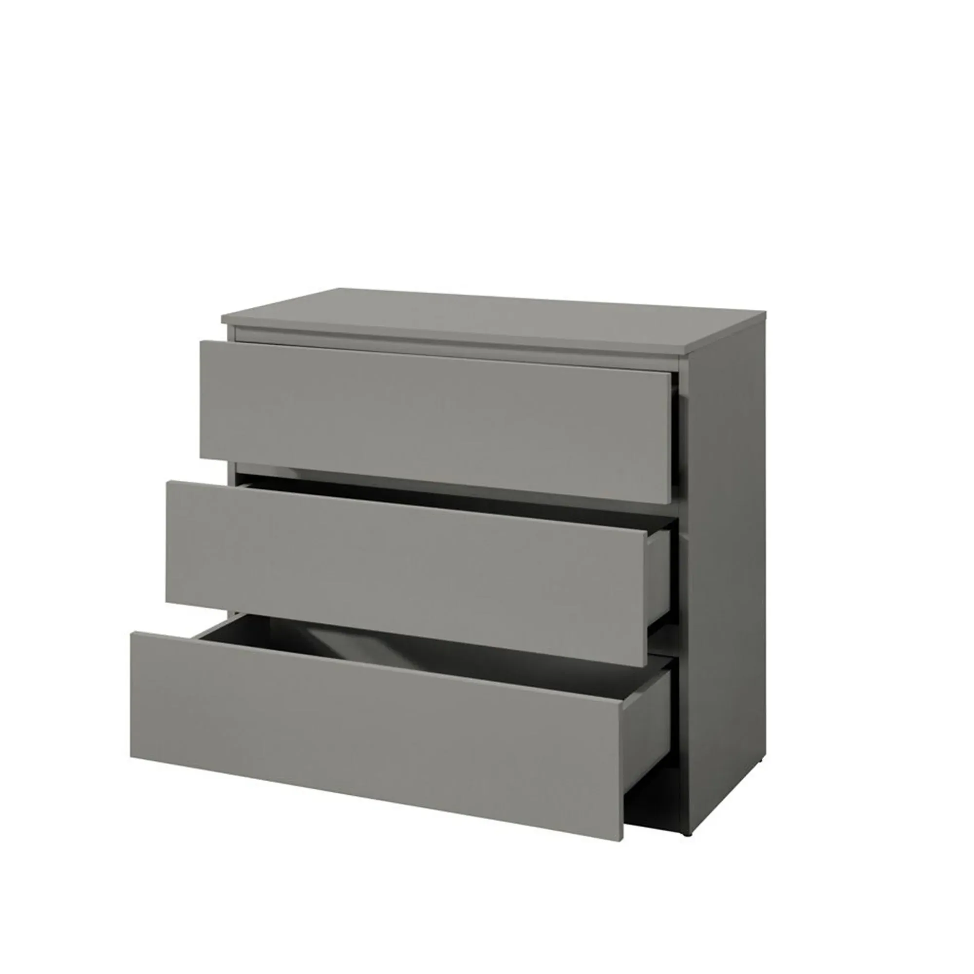 Oslo 3 Drawer Chest - Grey