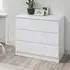 Oslo 3 Drawer Chest - White