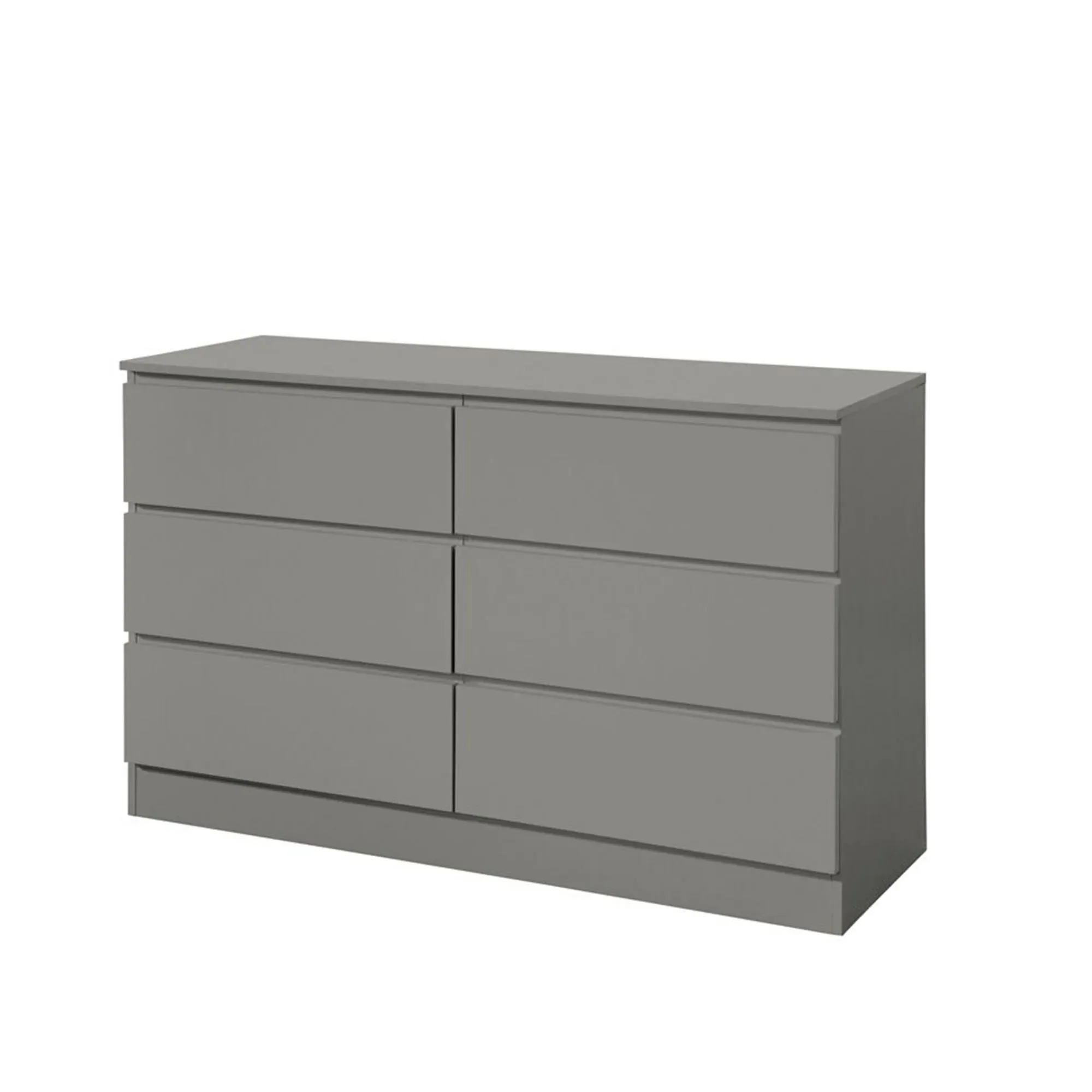 Oslo 6 Drawer Wide Chest - Grey