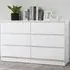 Oslo 6 Drawer Wide Chest - White
