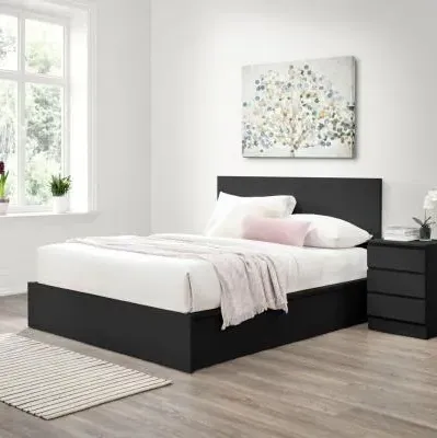 Oslo Ottoman Storage Bed - Black image