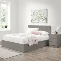 Oslo Ottoman Storage Bed - Grey
