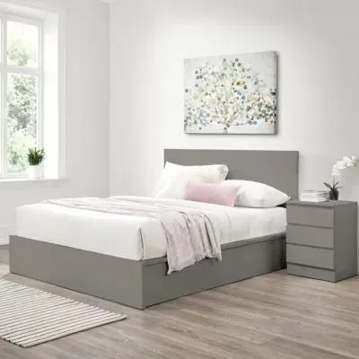 Oslo Ottoman Storage Bed - Grey