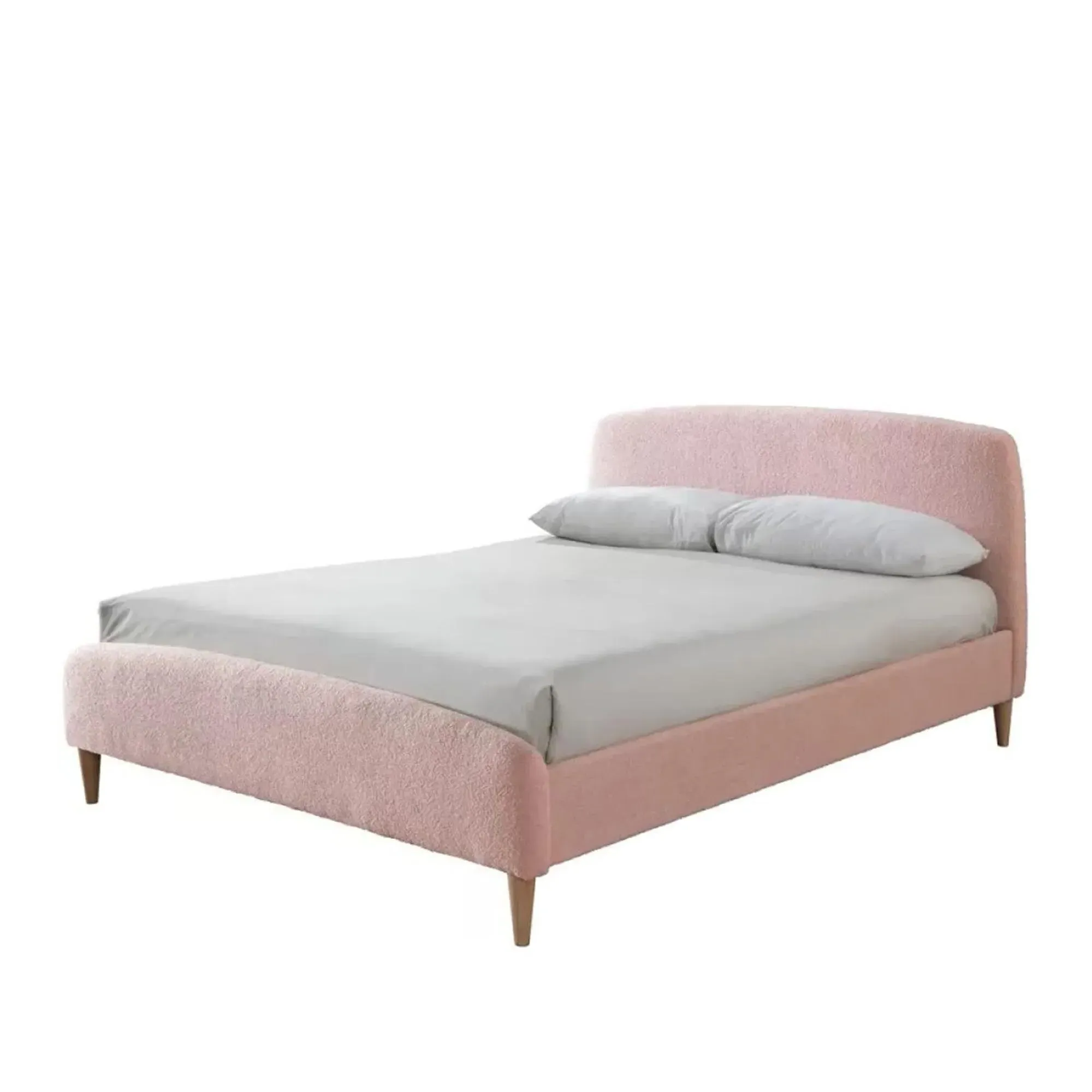 Otley Fabric Bed Frame - Blush Pink