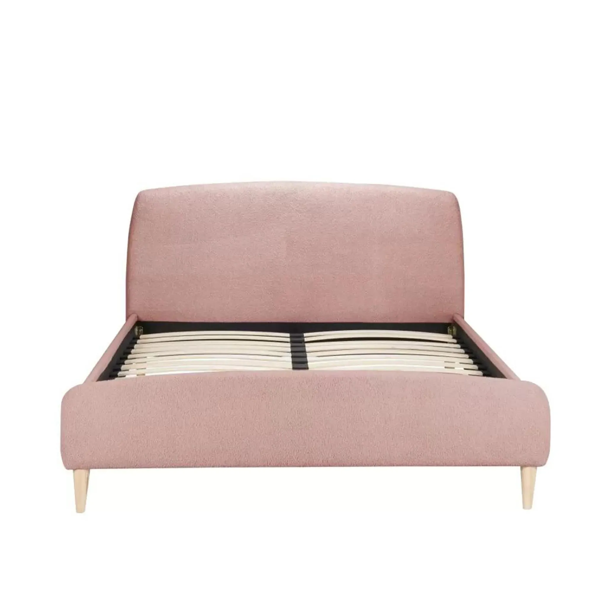 Otley Fabric Bed Frame - Blush Pink