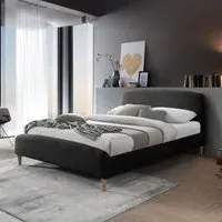 Otley Fabric Bed Frame - Charcoal