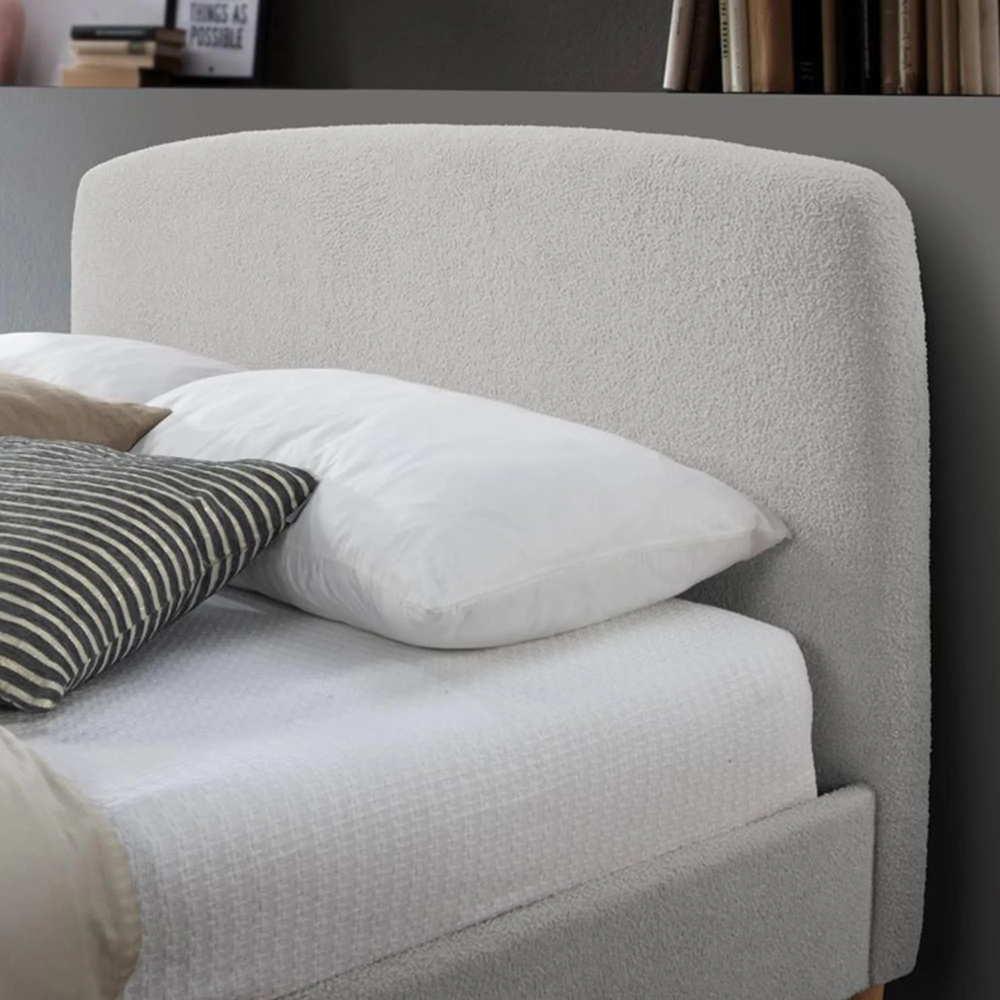 Otley Fabric Bed Frame - Dove Grey