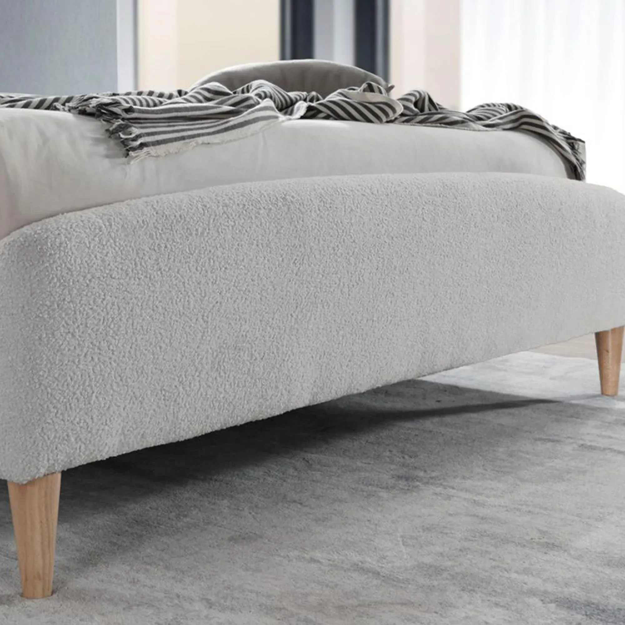 Otley Fabric Bed Frame - Dove Grey