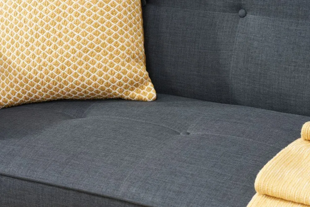 Otto 2-Seater Pull-Out Sofa Bed - Grey, Fabric