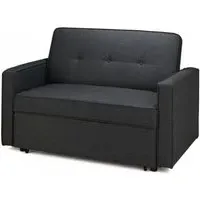 Otto 2-Seater Pull-Out Sofa Bed - Grey, Fabric