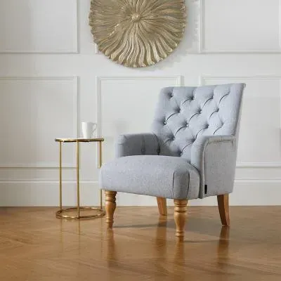 Padstow Highback Armchair - Grey, Fabric image