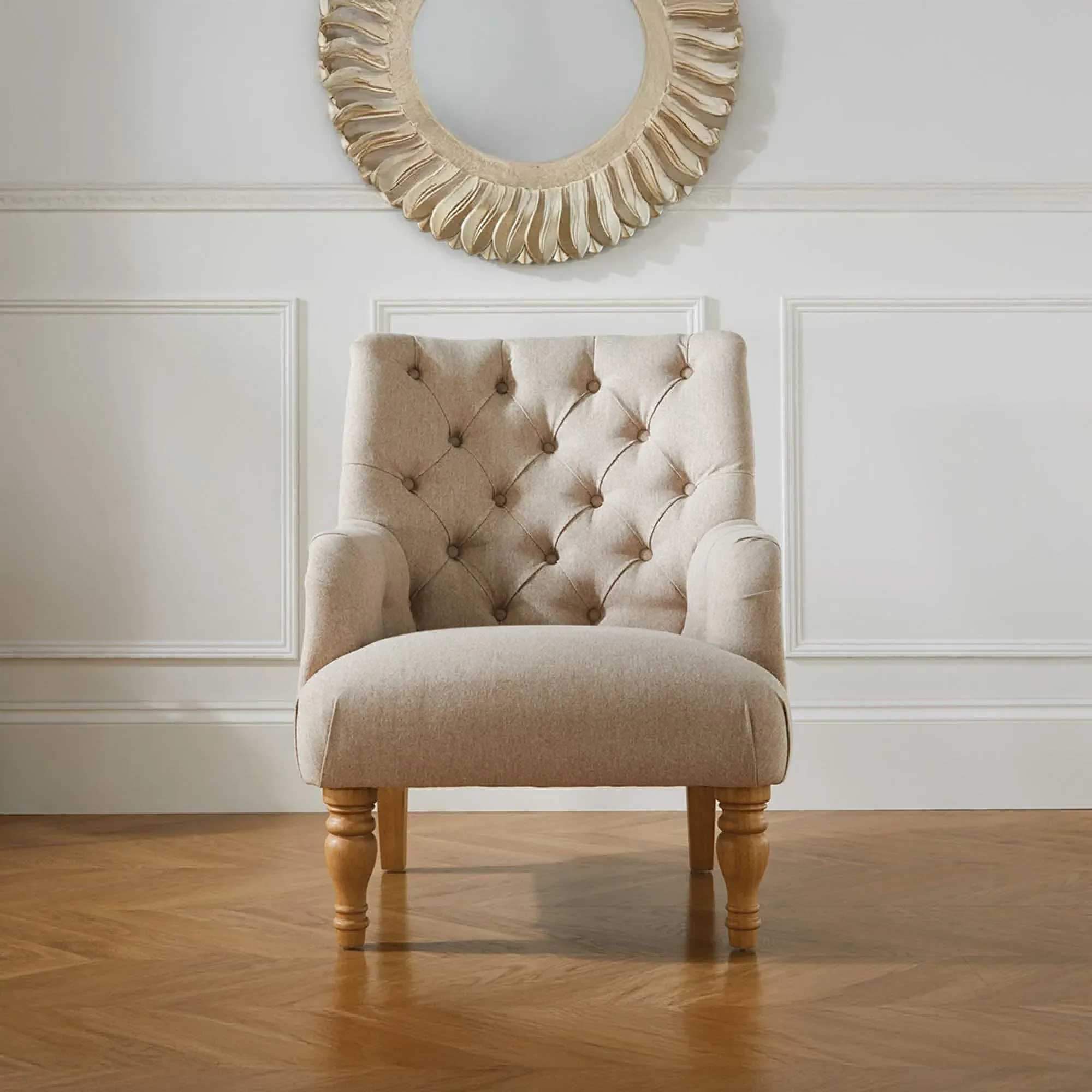 Padstow Highback Armchair - Wheat, Fabric