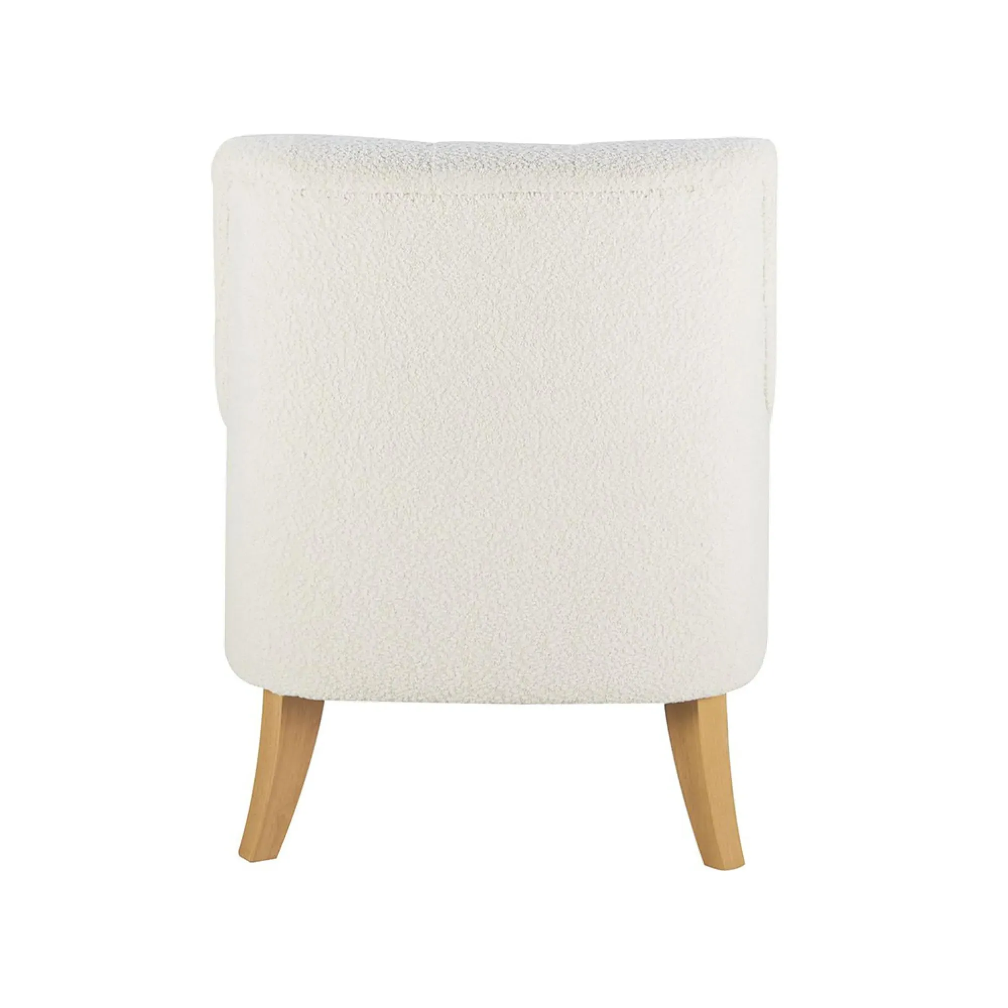 Padstow Highback Armchair - White, Fabric