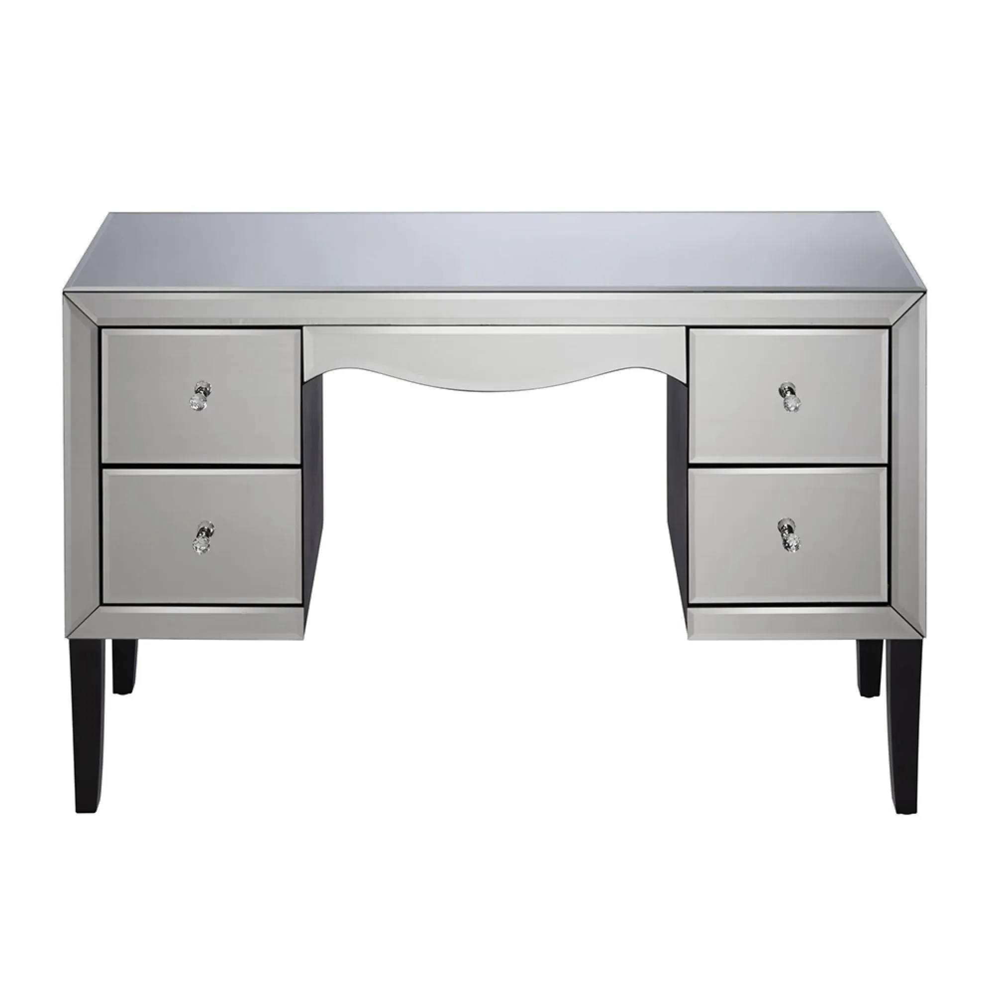 Palermo 4 Drawer Dressing Table - Mirrored