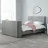 Plaza TV Bed Frame - Grey, Fabric