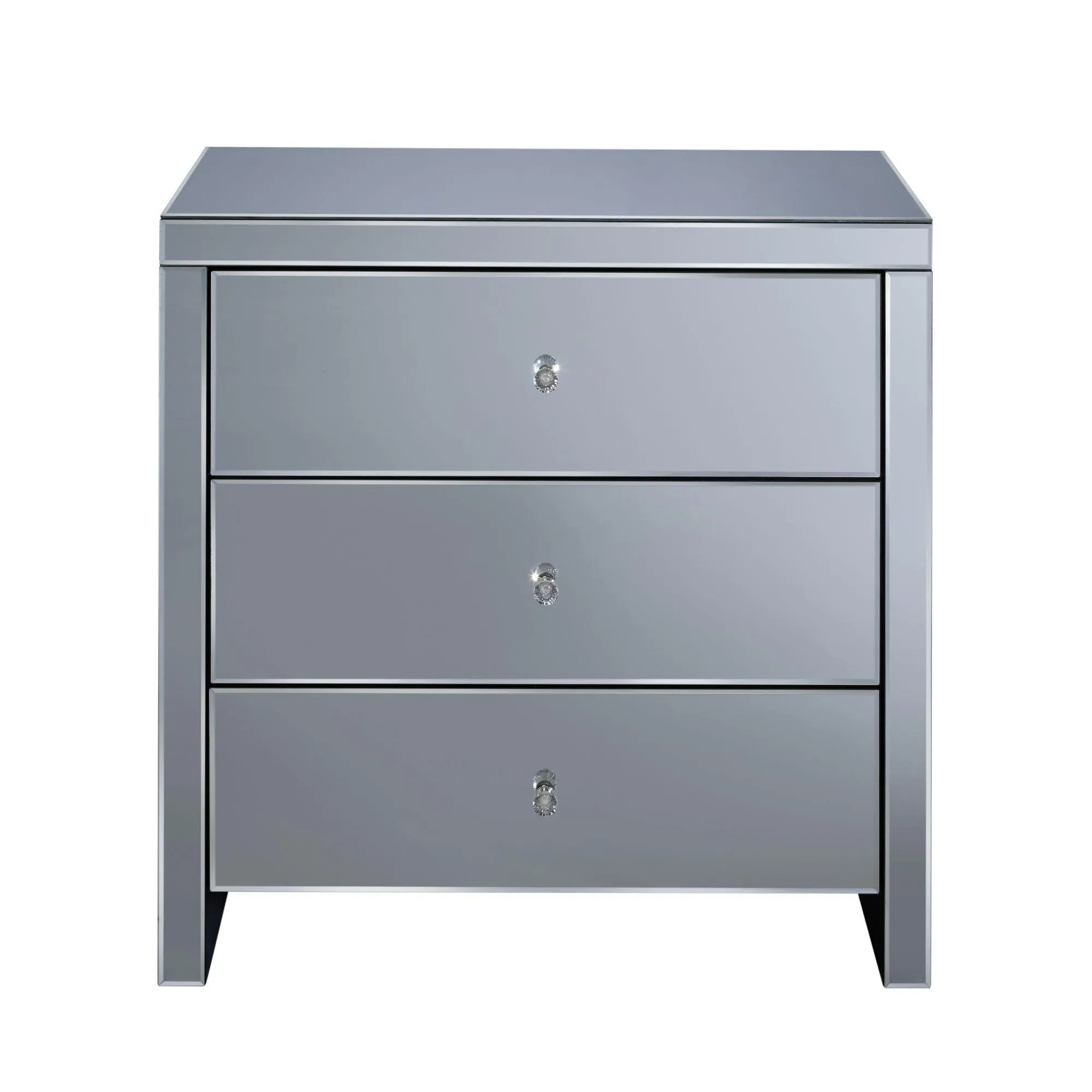 Seville 3 Drawer Chest - Mirrored