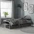 Solo Single Bed Frame - Silver, Metal