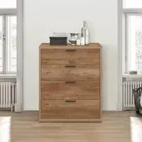 Stockwell 4 Drawer Chest - Rustic Oak