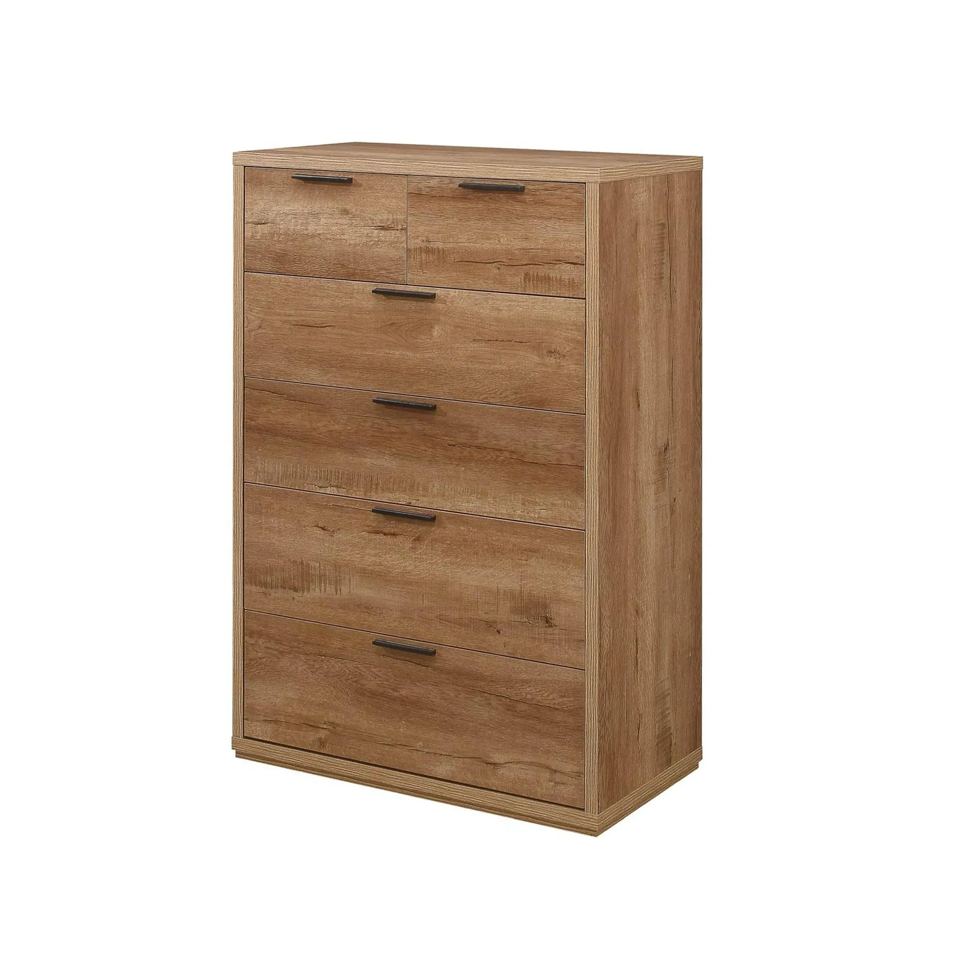Stockwell 4+2 Drawer Chest - Rustic Oak