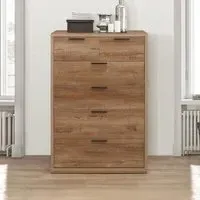 Stockwell 4+2 Drawer Chest - Rustic Oak