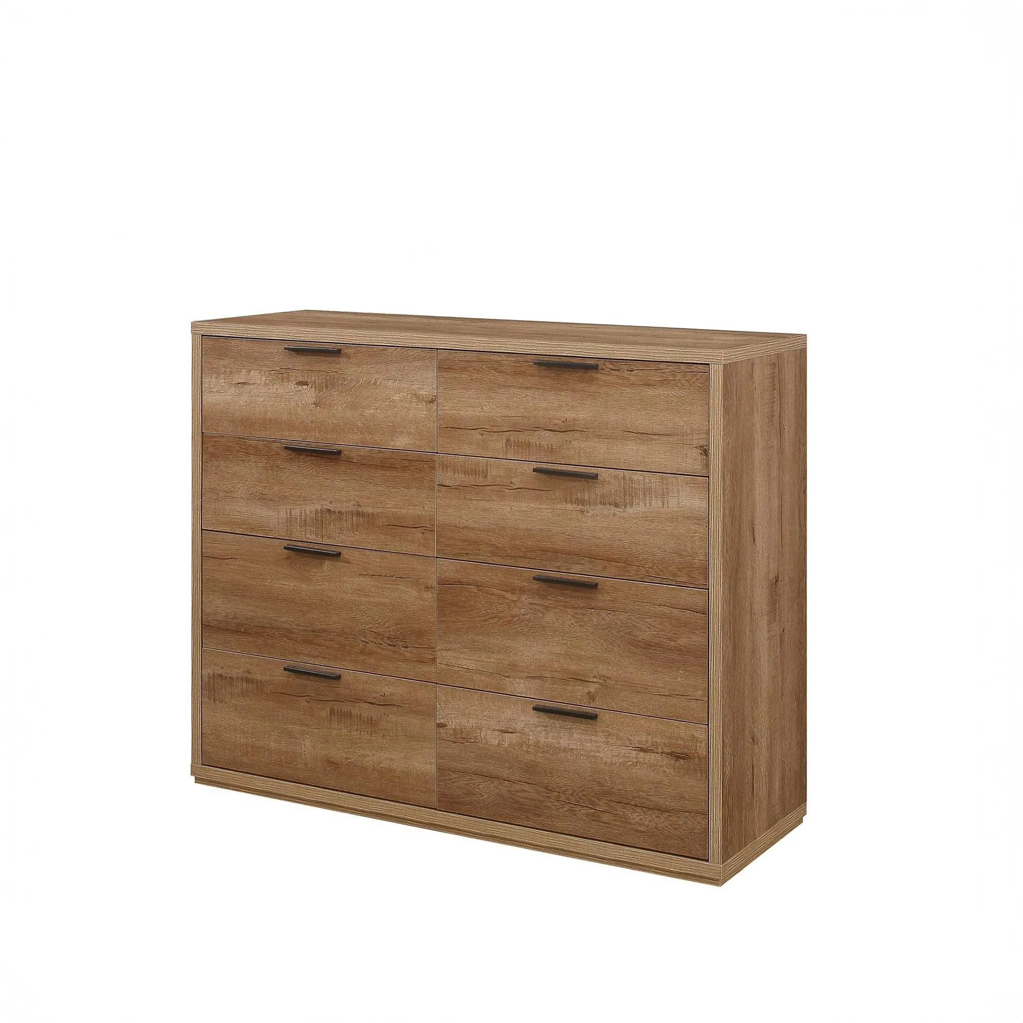 Stockwell 8 Drawer Chest - Rustic Oak
