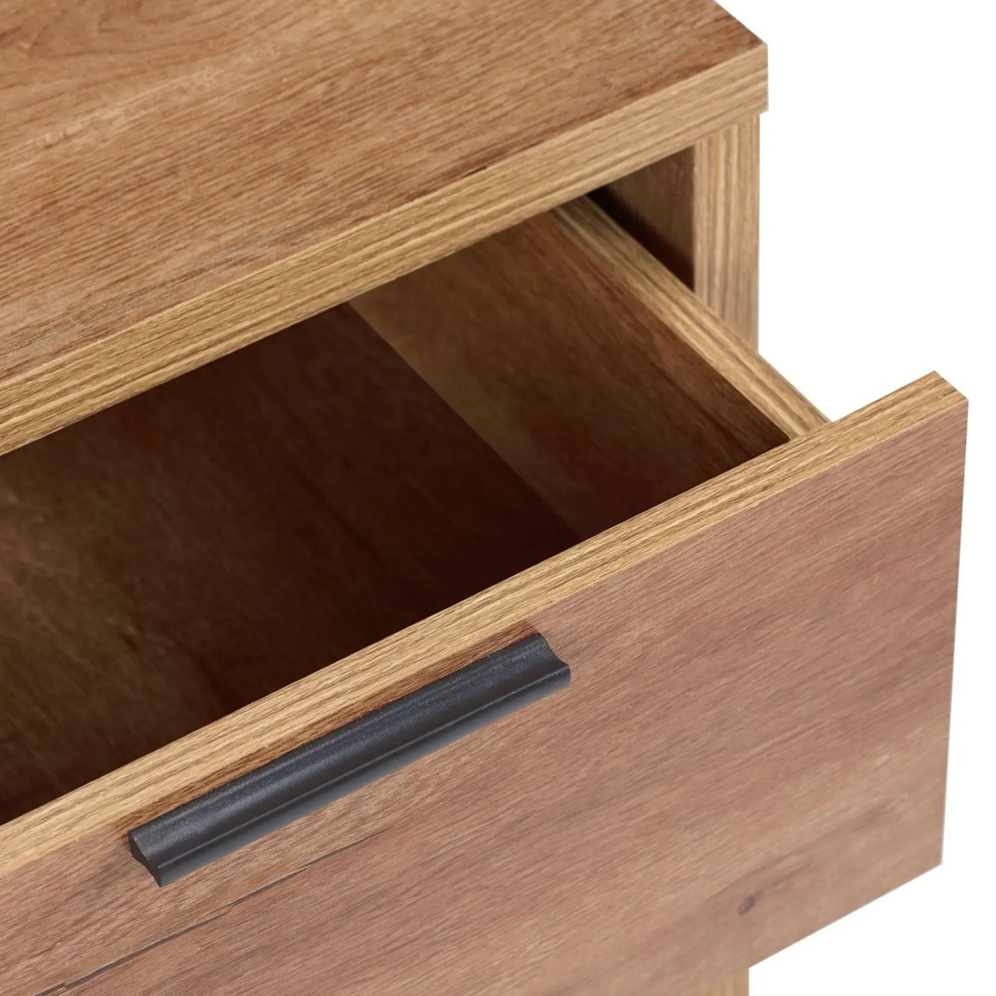 Stockwell Bedside Cabinet - Rustic Oak