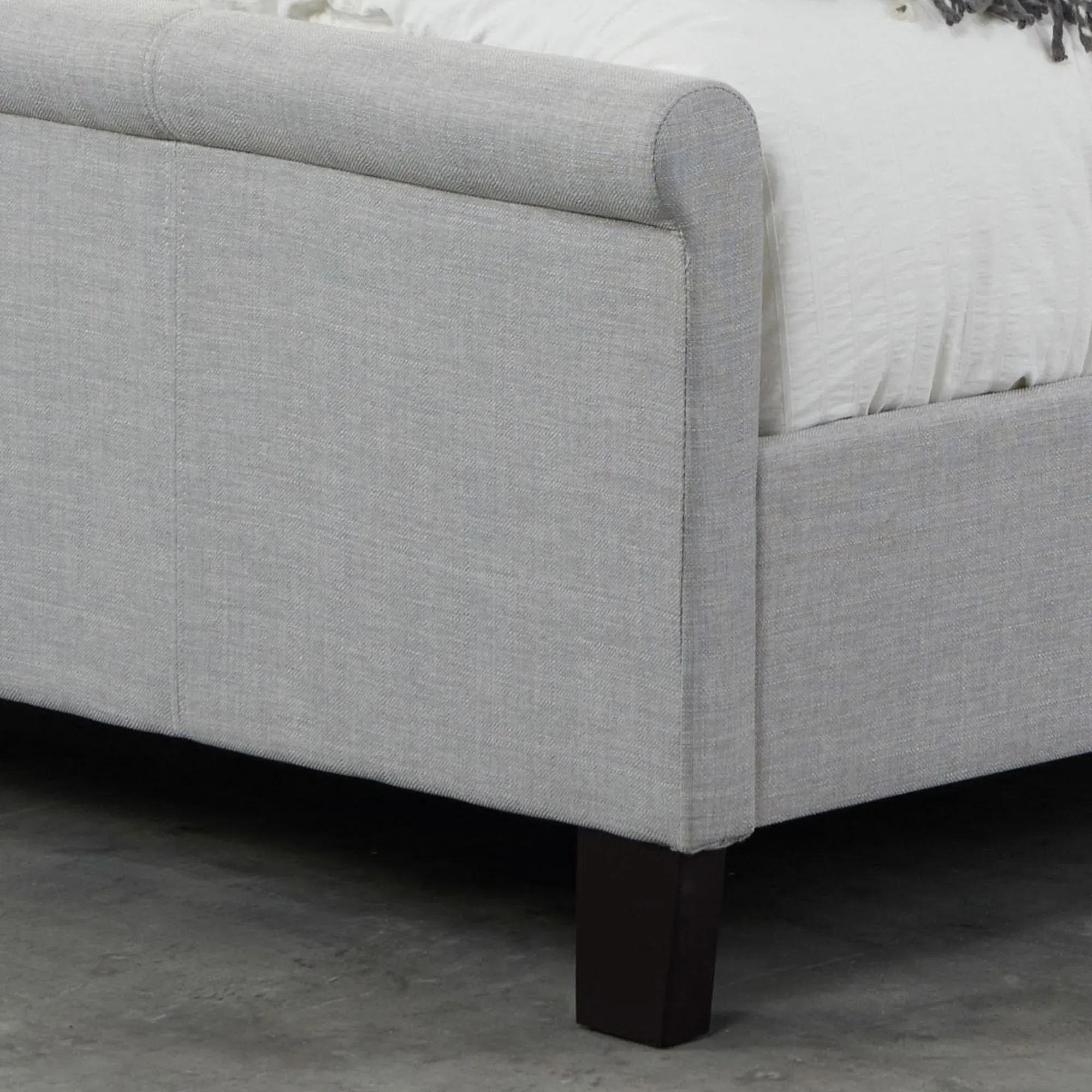 Stratus Fabric Bed Frame - Grey