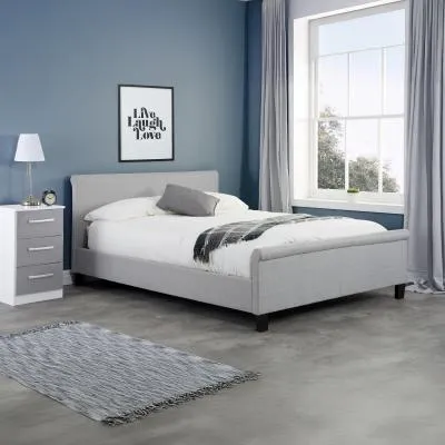 Stratus Fabric Bed Frame - Grey image